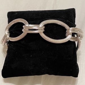 Silver tone bracelet